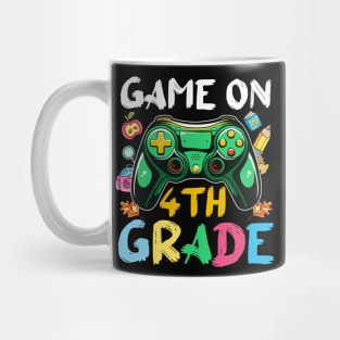 4th Grade Funny Back To School Gamer On Mug